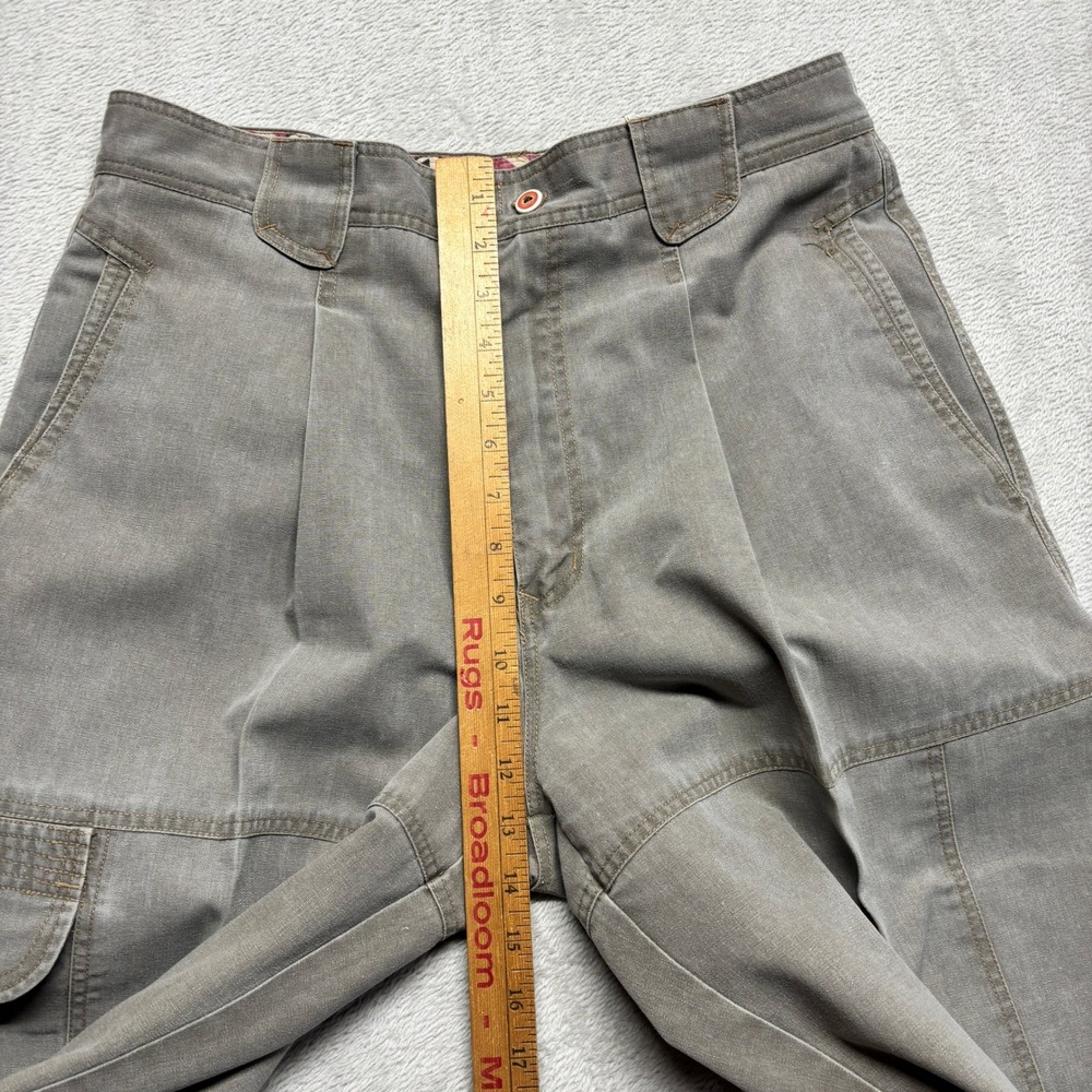 VTG Bugle Boy Non-Toxic Mens 32x30 Pleated Canvas Cargo Pants 90s Y2K Skater - Picture 6 of 8